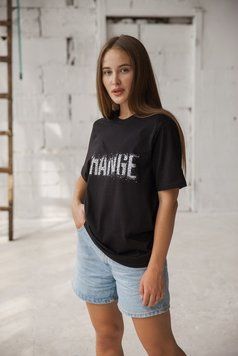 Футболка жіноча "Change" GBI з коротким рукавом літо M, чорний 12953 фото