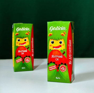 Сік Яблучний GALICIA 0,2л 45L3 фото